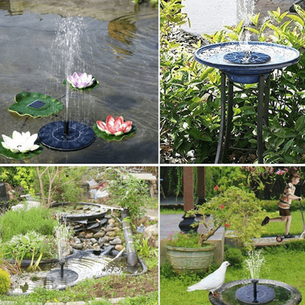 Solar Powered Bird Bath Fountain